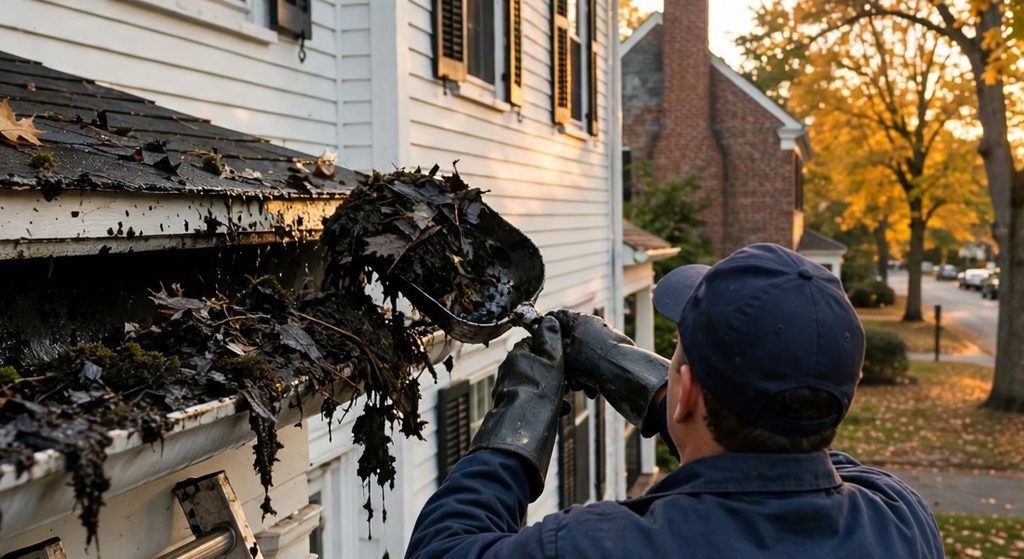 Gutter cleaning service